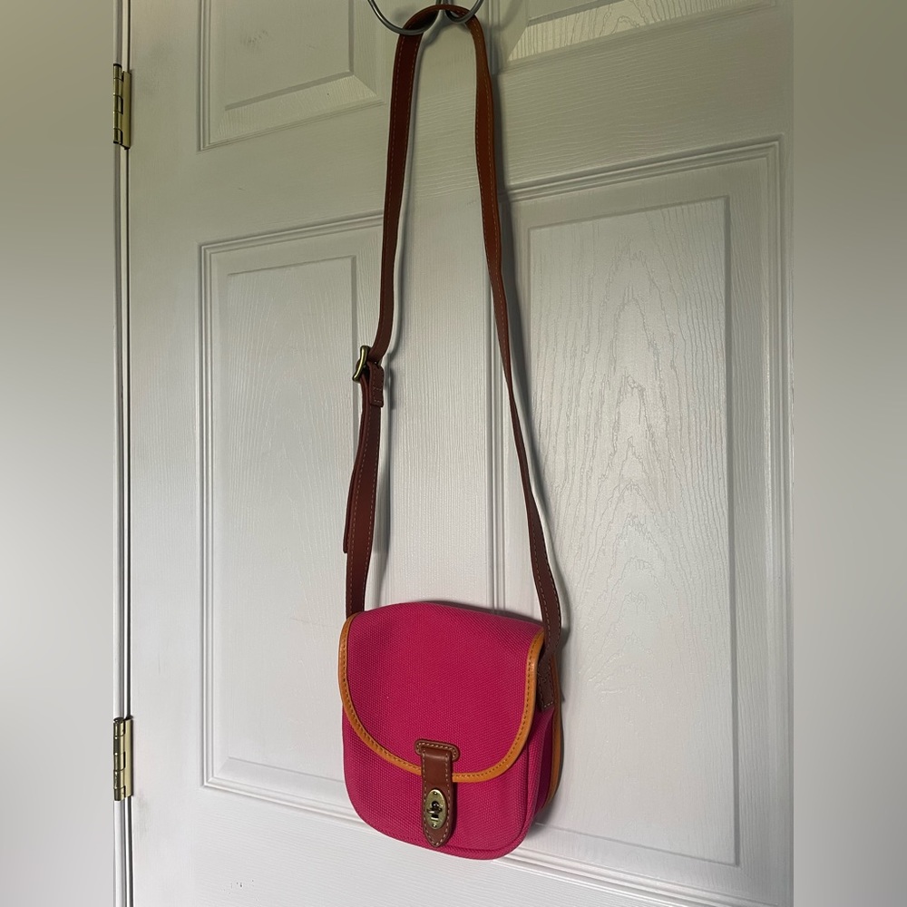 Fossil Austin Crossbody in Orange & Pink